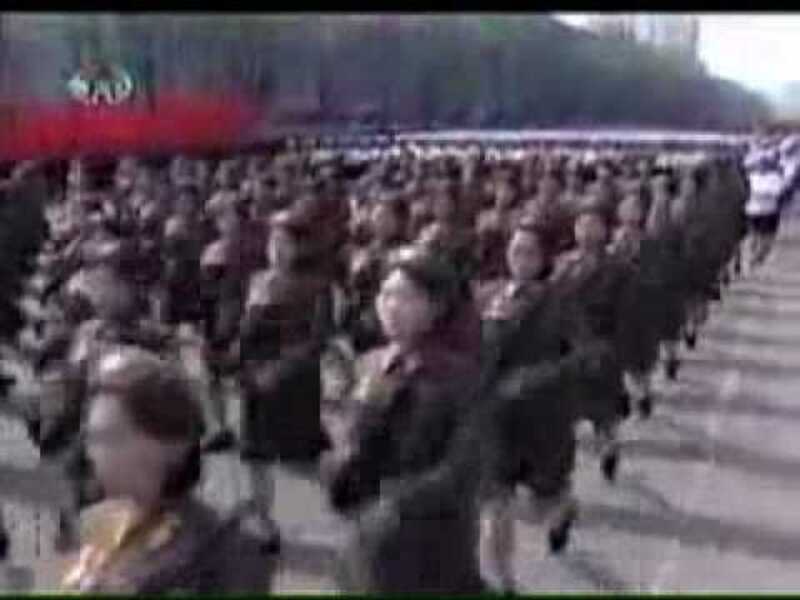 North Korean Army Choir sing Christmas song in English
