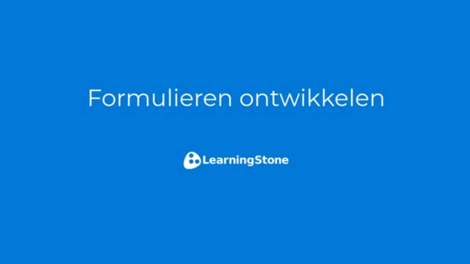 703 Formulieren ontwikkelen