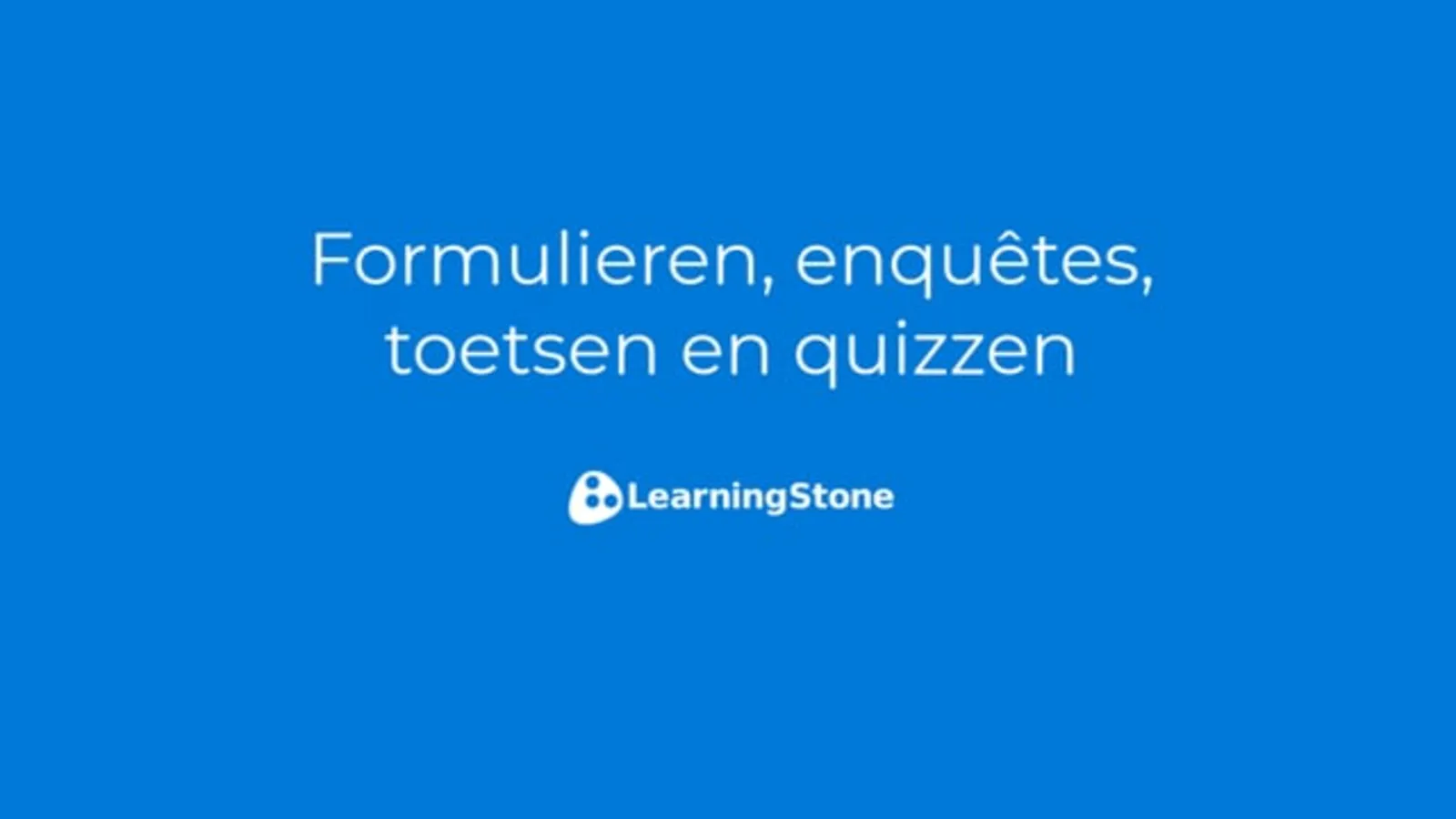 702 Formulieren, enquêtes, toetsen & quizzen NL