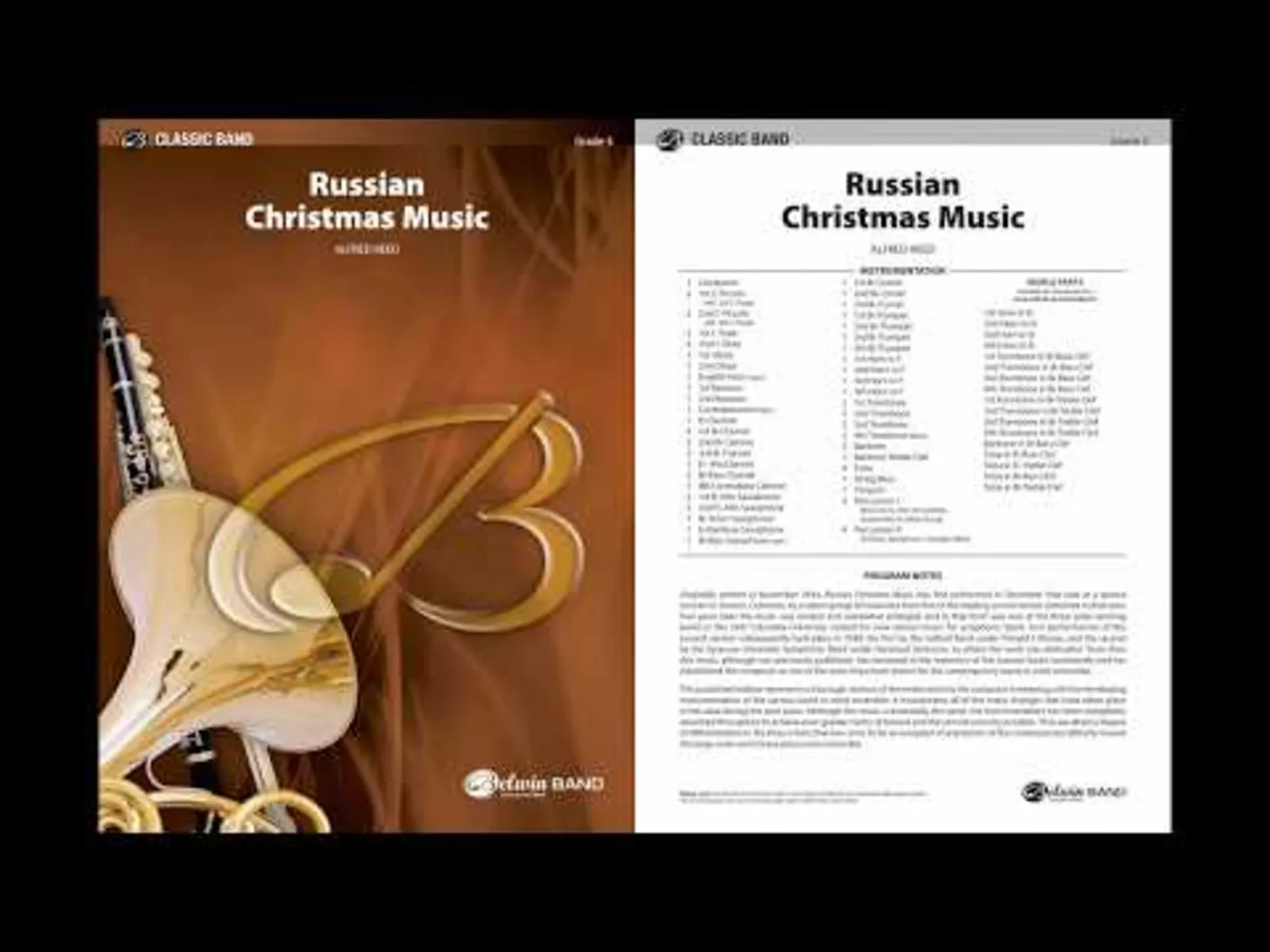 Russian Christmas Music, by Alfred Reed - Score & Sound